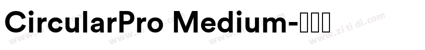 CircularPro Medium字体转换